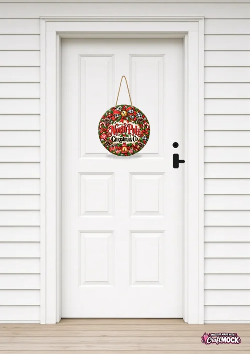 CraftMock door hanger mockup